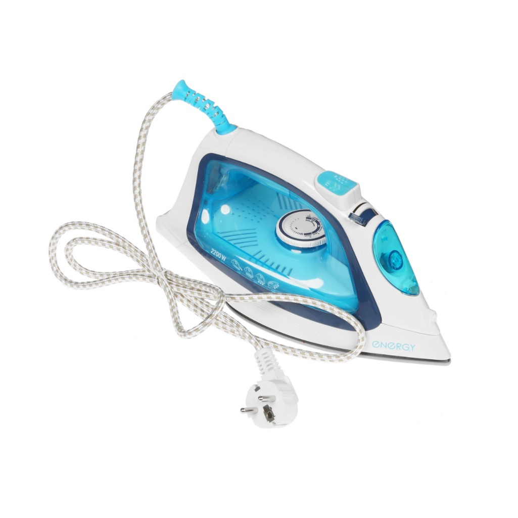Утюг Energy EN-339, 211486, 2200 Вт, керамическая подошва, спрей, самоочистка, пар, паровой удар, вертикальный пар