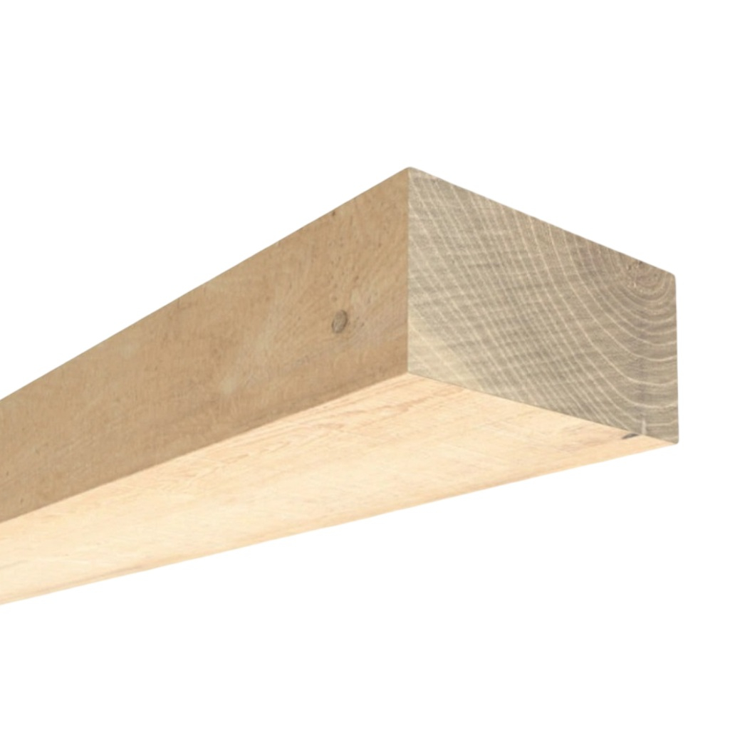 Брус обрезной, сорт 1-2, Хвойные породы 100х150х6000 мм, естественной влажности