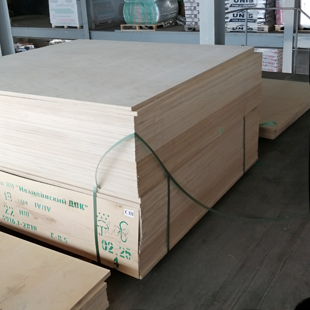 Фанера строительная ФК, сорт 4/4, береза 18х1525x1525 мм, для внутренних работ