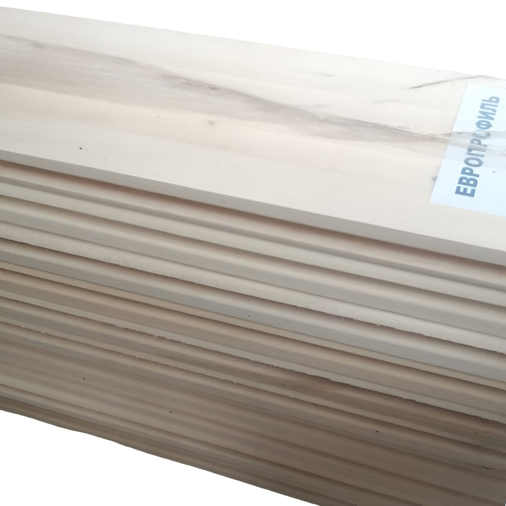 Евровагонка, сорт В, Липа 15х96х2400 мм, для бани и сауны, в упаковке 10 штук