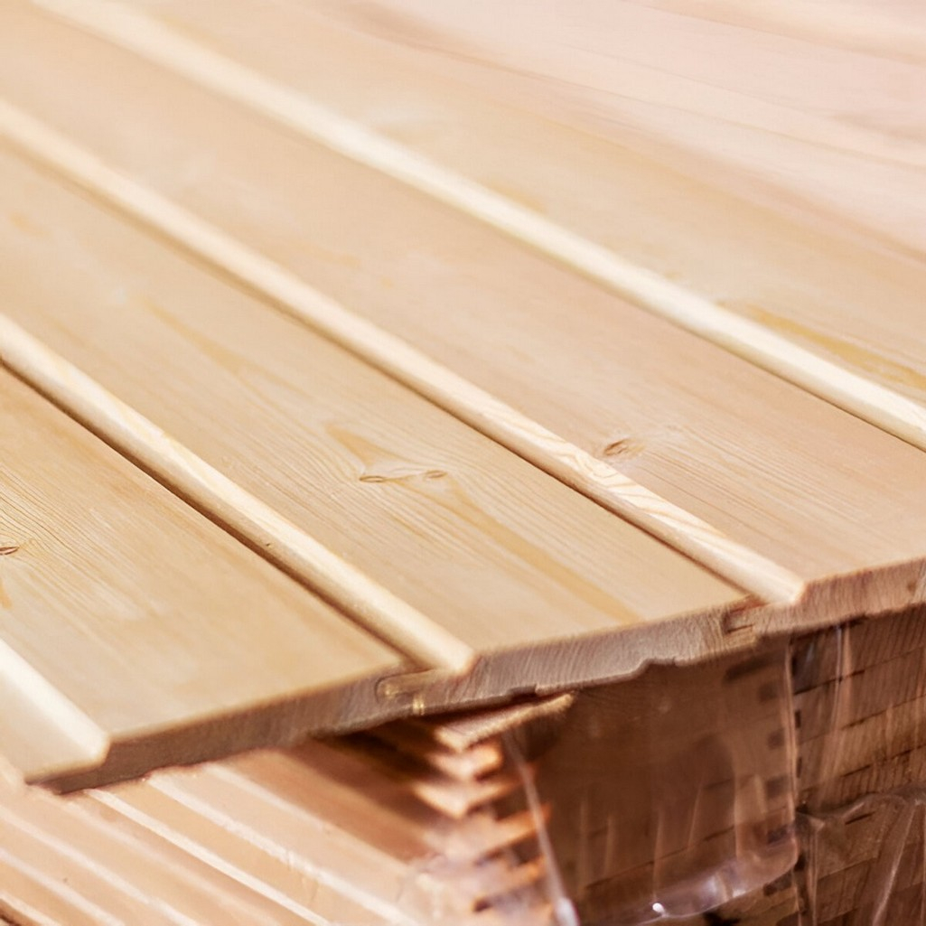 Евровагонка, сорт В, Липа 15х96х2500 мм, для бани и сауны, в упаковке 10 штук