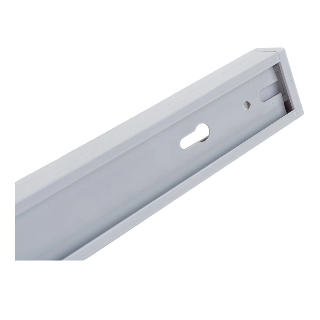 Шинопровод встраиваемый Volpe UBX-Q122 GS2 с заглушкой и вводом питания, алюминий, белый  длина 1 метр