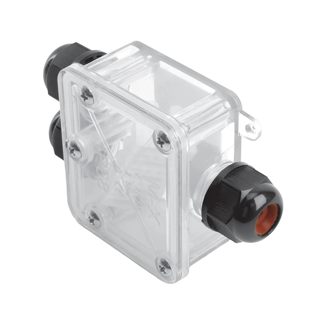 Коробка распределительная Stekker LD538 50130, водонепроницаемая на 3 выхода, прозрачный