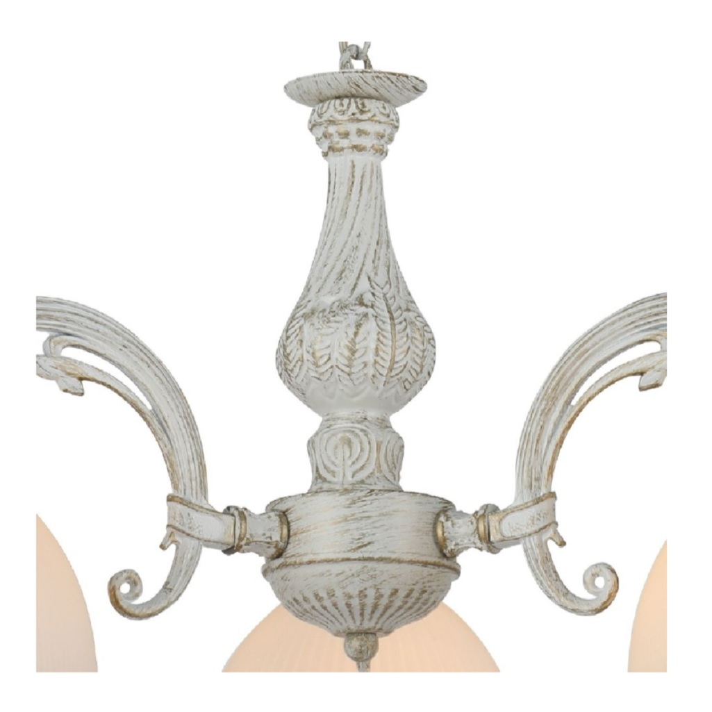 Люстра Reluce 74459-0.4-03, 3 лампы, E27, 120 Вт, стекло, до 6 кв.м