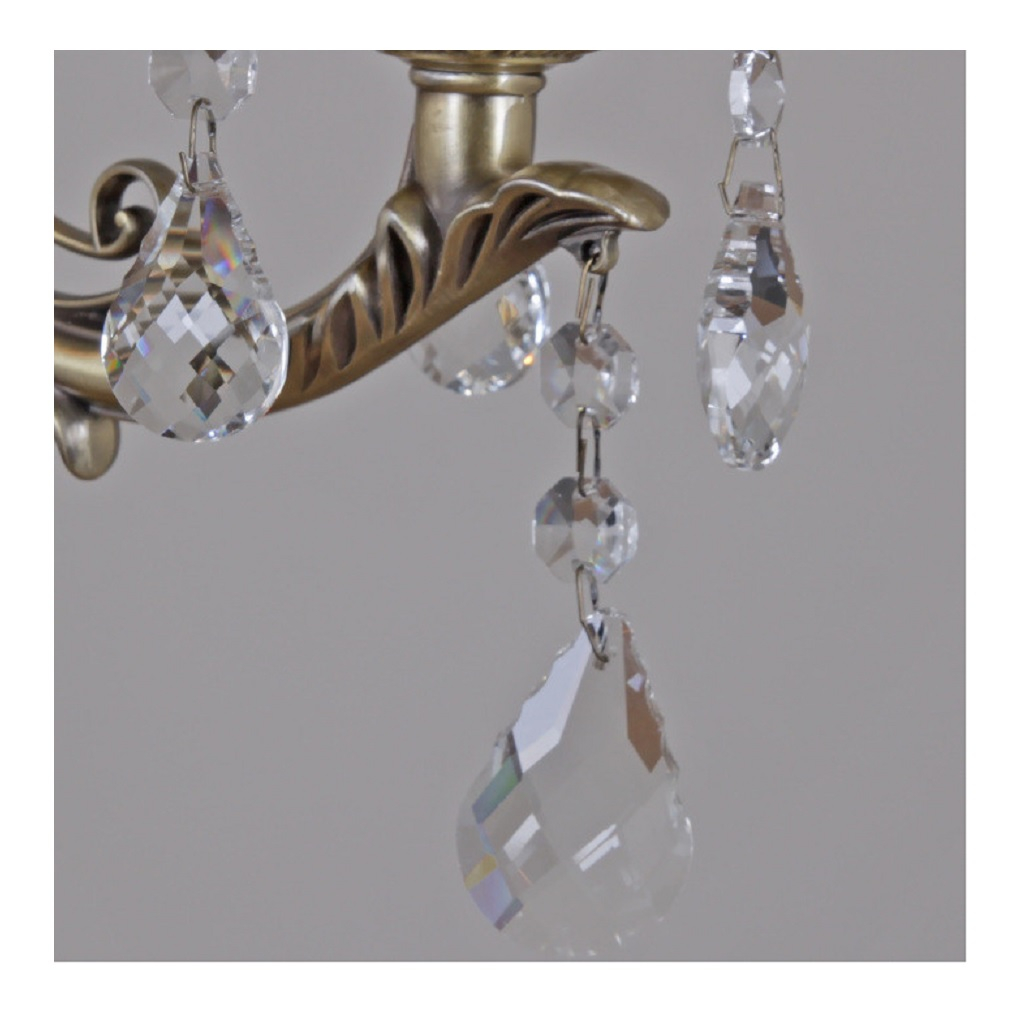 Люстра Illumico IL0185-3CSQ-24 BK AB Castor, 8 ламп, E14, 320 Вт, хрусталь, до 48 кв.м