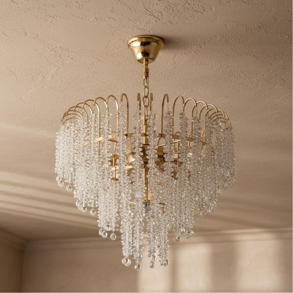 Люстра Reluce 98620-0.4-05 FGD, 5 ламп, E27, 300 Вт, хрусталь, до 15 кв.м