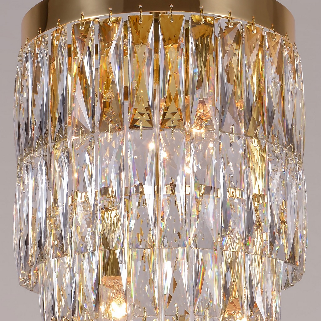 Люстра Reluce 04772-0.4-11 DN GD, 11 ламп, E14, 440 Вт, хрусталь, до 22 кв.м