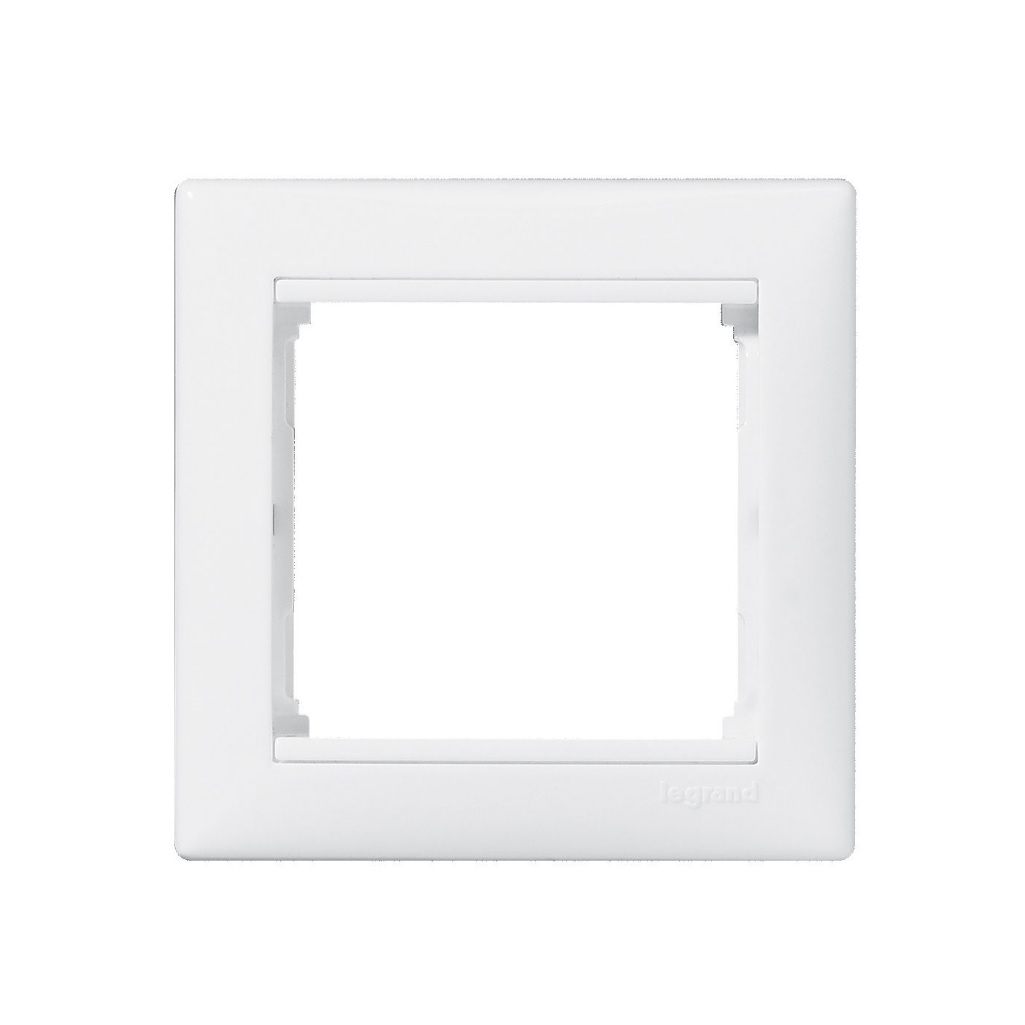 Рамка 1-местная Legrand Valena 694240, 82х82 мм, толщина 11.1 мм, пластик, белая