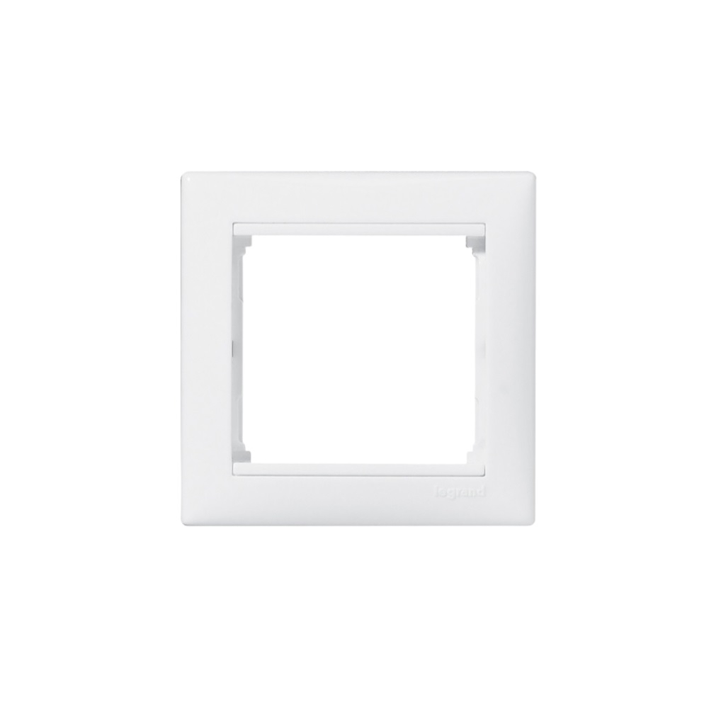 Рамка 1-местная Legrand Valena 694240, 82х82 мм, толщина 11.1 мм, пластик, белая