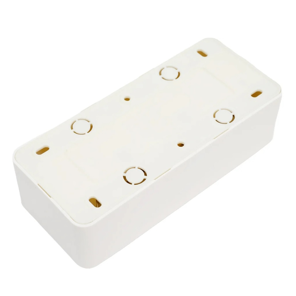 Розетка 3-местная Stekker Cофия 49306 с заземлением, накладная, белая