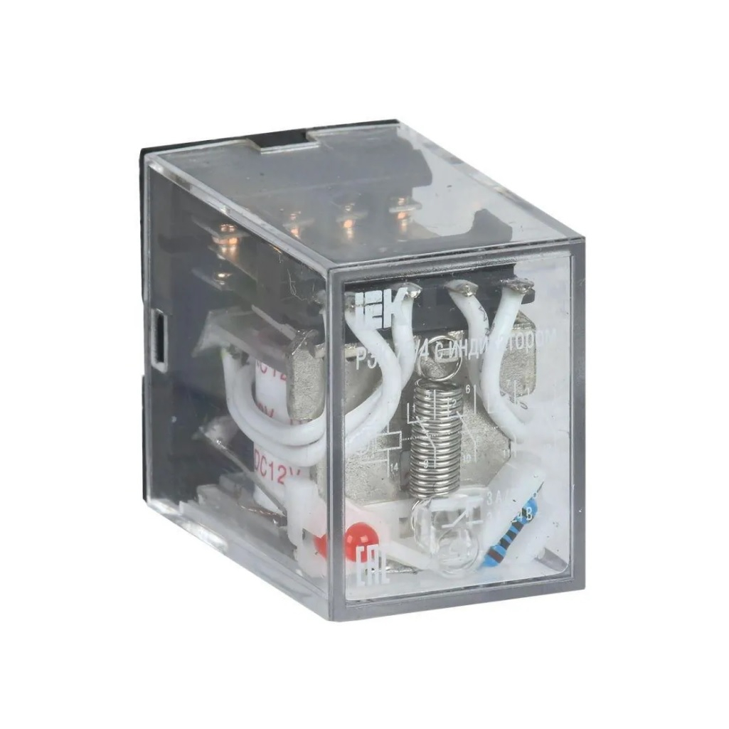 Реле промежуточное IEK РЭК 78-4, 3А, 12В, DC, модульное, RRP20-4-03-012D