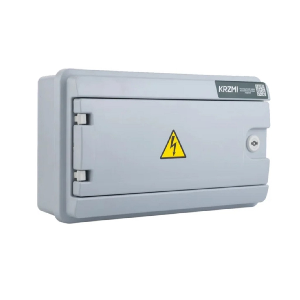 Корпус навесной KRZMI ЩРН-П-12, 12 модулей, глухая дверь, IP65, 124х226х397 мм