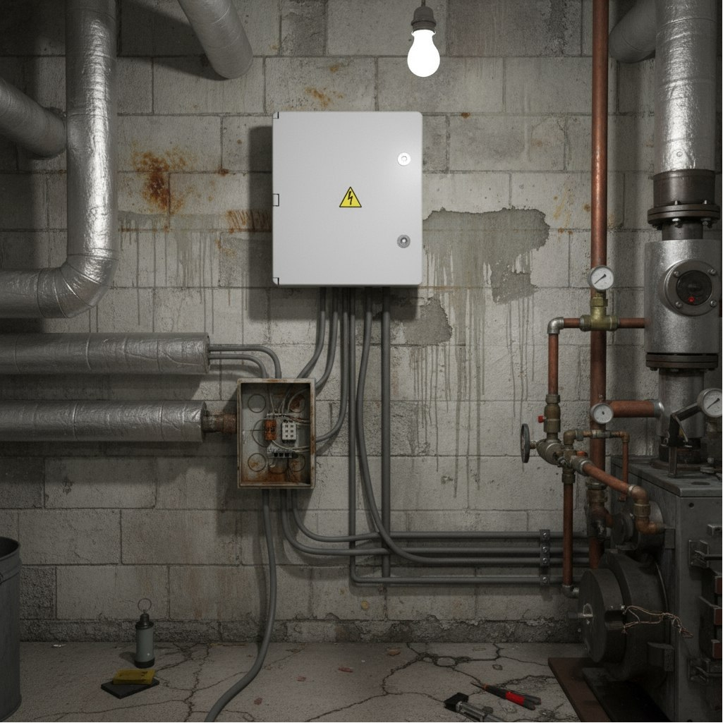 Корпус навесной KRZMI ЩМПпл, глухая дверь, IP65, 160х300х450 мм