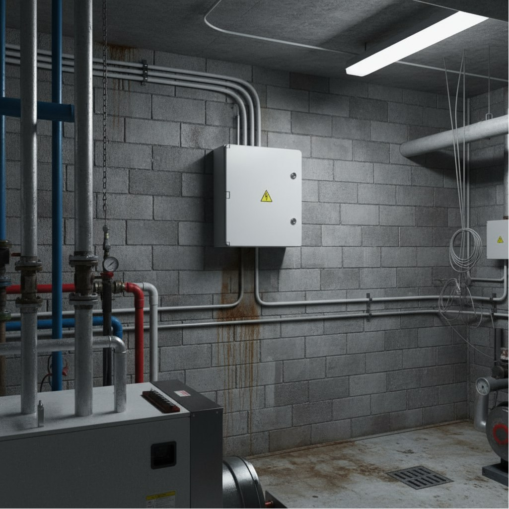 Корпус навесной KRZMI ЩМПпл, глухая дверь, IP65, 160х300х450 мм