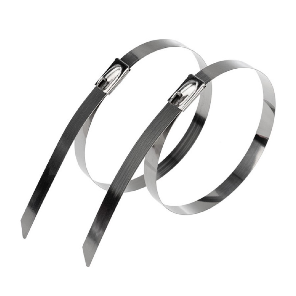 Стяжка кабельная Rexant 07-0118-10, сталь, 4.6х100 мм упаковка 10 штук, черная