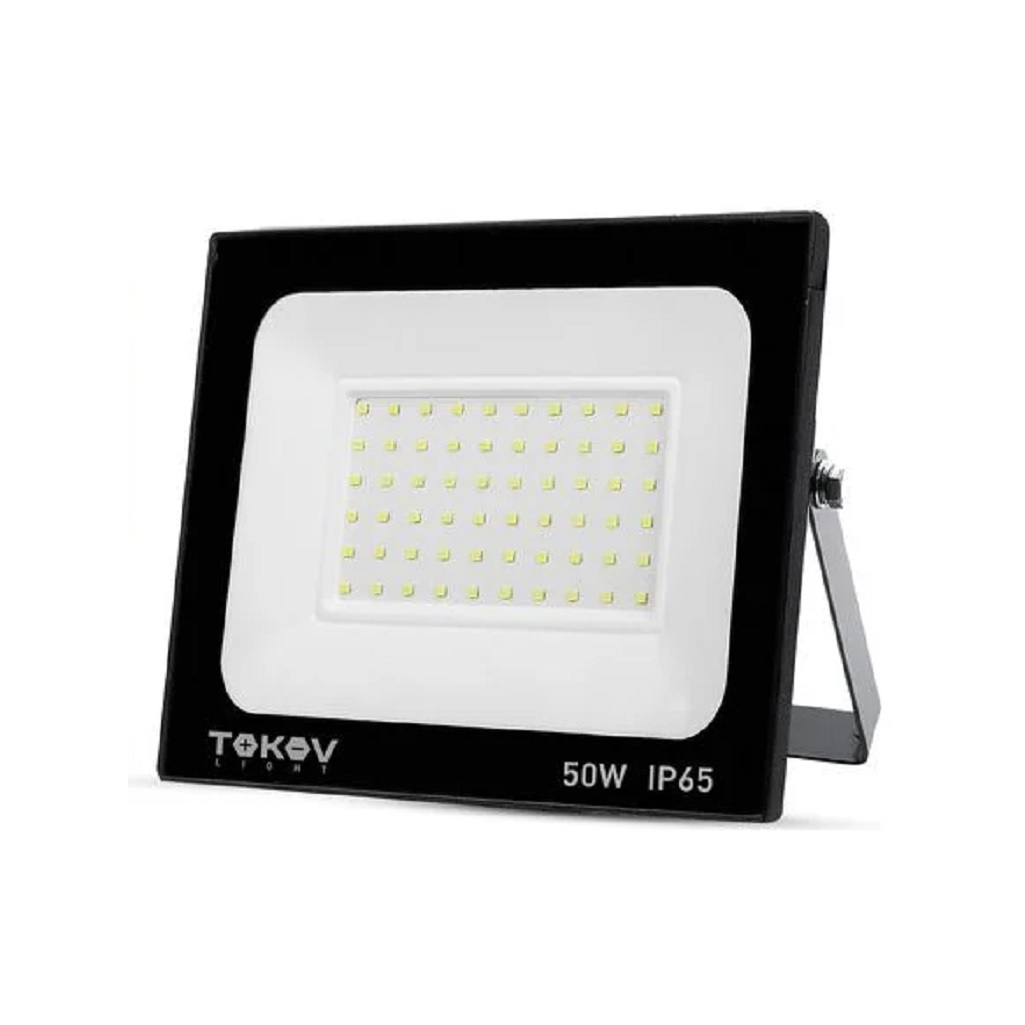 Прожектор светодиодный TOKOV ELECTRIC 50 Вт 3400 лм 6500К IP65, быстрый старт, морозостойкость