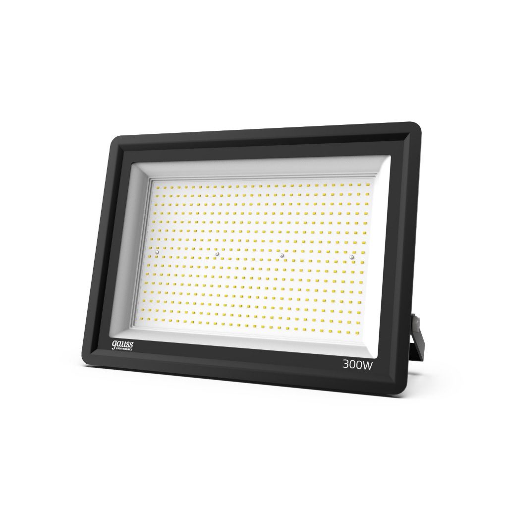 Прожектор светодиодный Gauss Elementary G2, GFD00301, 300W, 24000lm, IP65, 6500К, черный