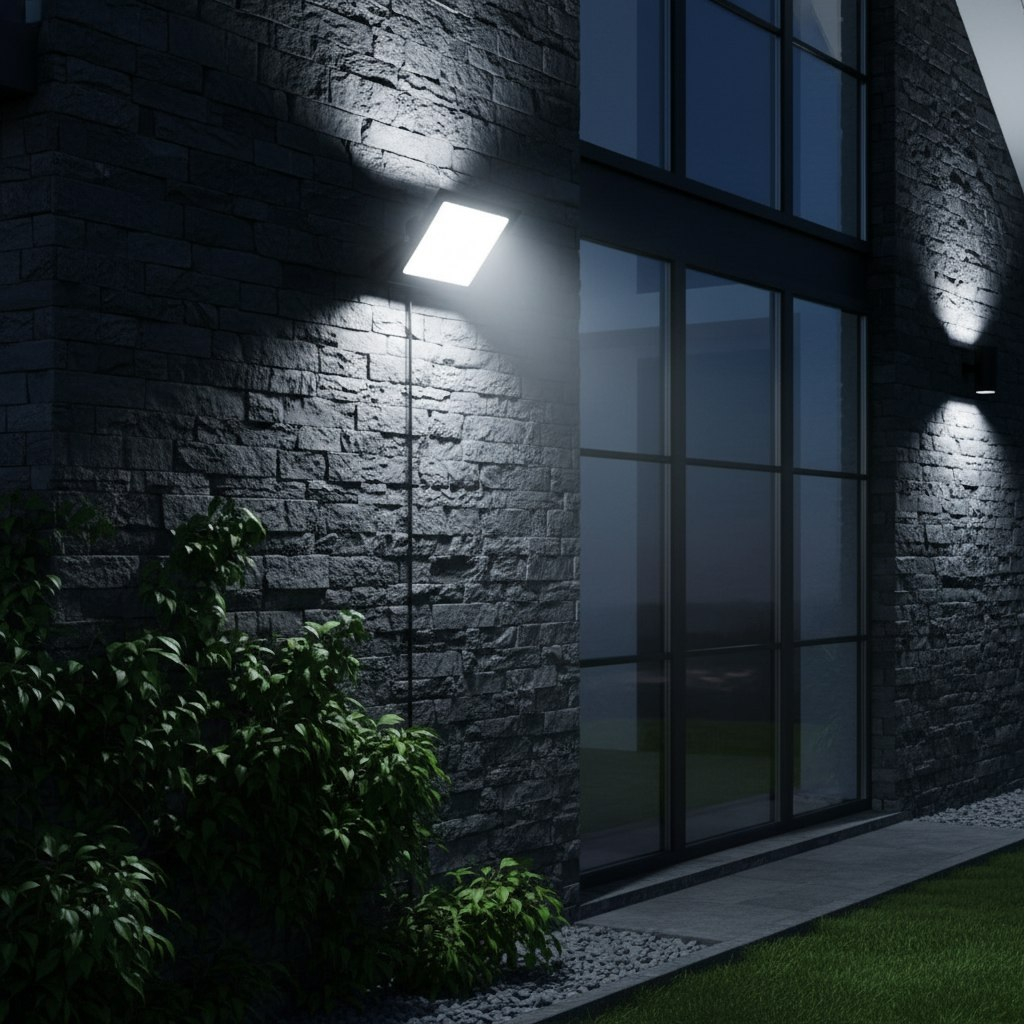 Прожектор светодиодный Volpe ULF-Q519 100 Вт, 6500K SENSOR IP65 с датчиком движения, черный