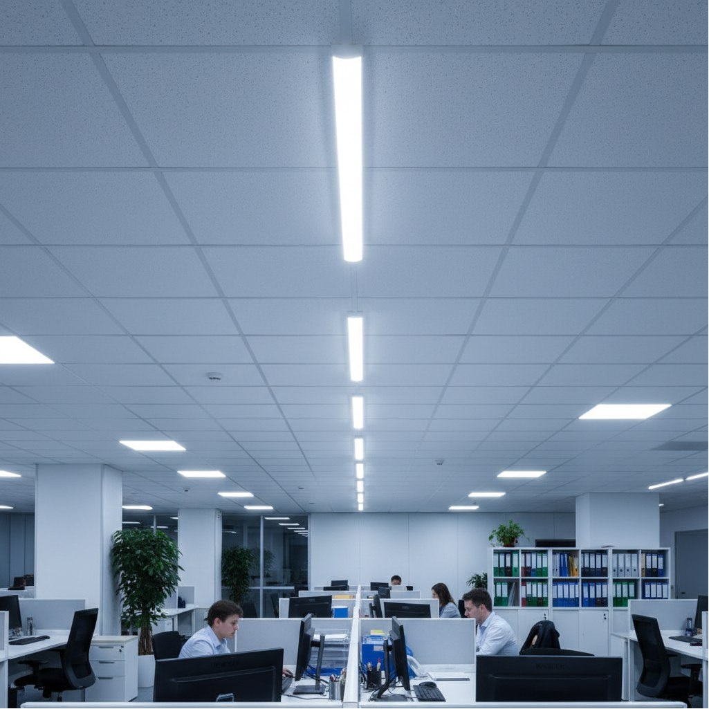 Светильник светодиодный Leek LED ECO R SLIM, 32 Вт, 5000К холодный белый свет