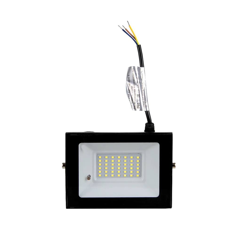 Прожектор светодиодный General GTAB-50-IP65-6500-S, 50 Вт, 6500К, IP65, датчик движения, черный