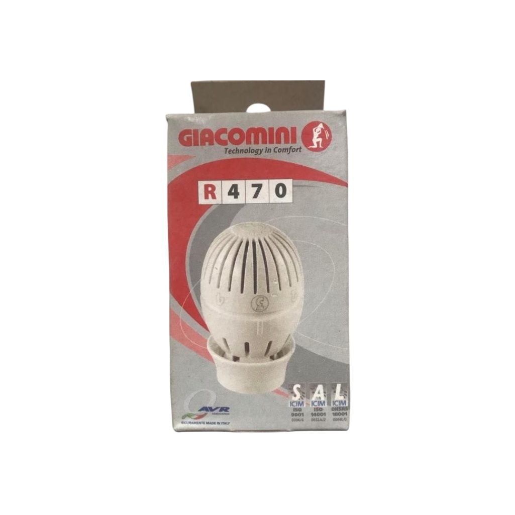 Головка термостатическая Giacomini Clip-Clap, R470X001,  встроенный жидкостный датчик, настройка против замораживания