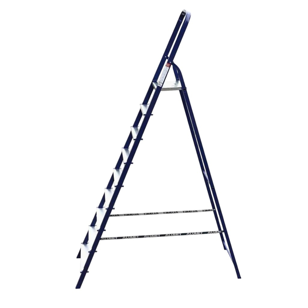 Лестница-стремянка Алюмет 9 ступеней, 1 секция, стальная, нагрузка до 150 кг