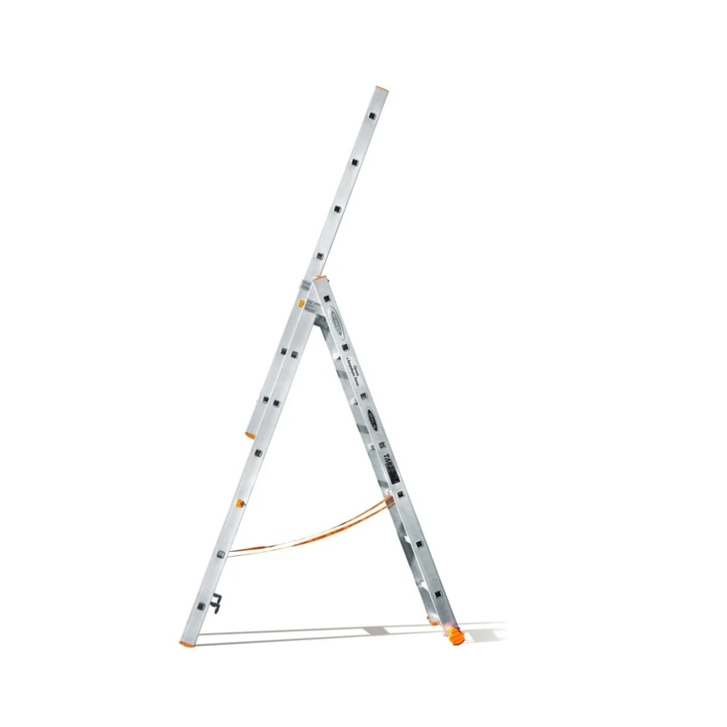 Лестница-стремянка Эйфель Классик, 7 ступеней, 3 секции, алюминиевая, нагрузка до 150 кг