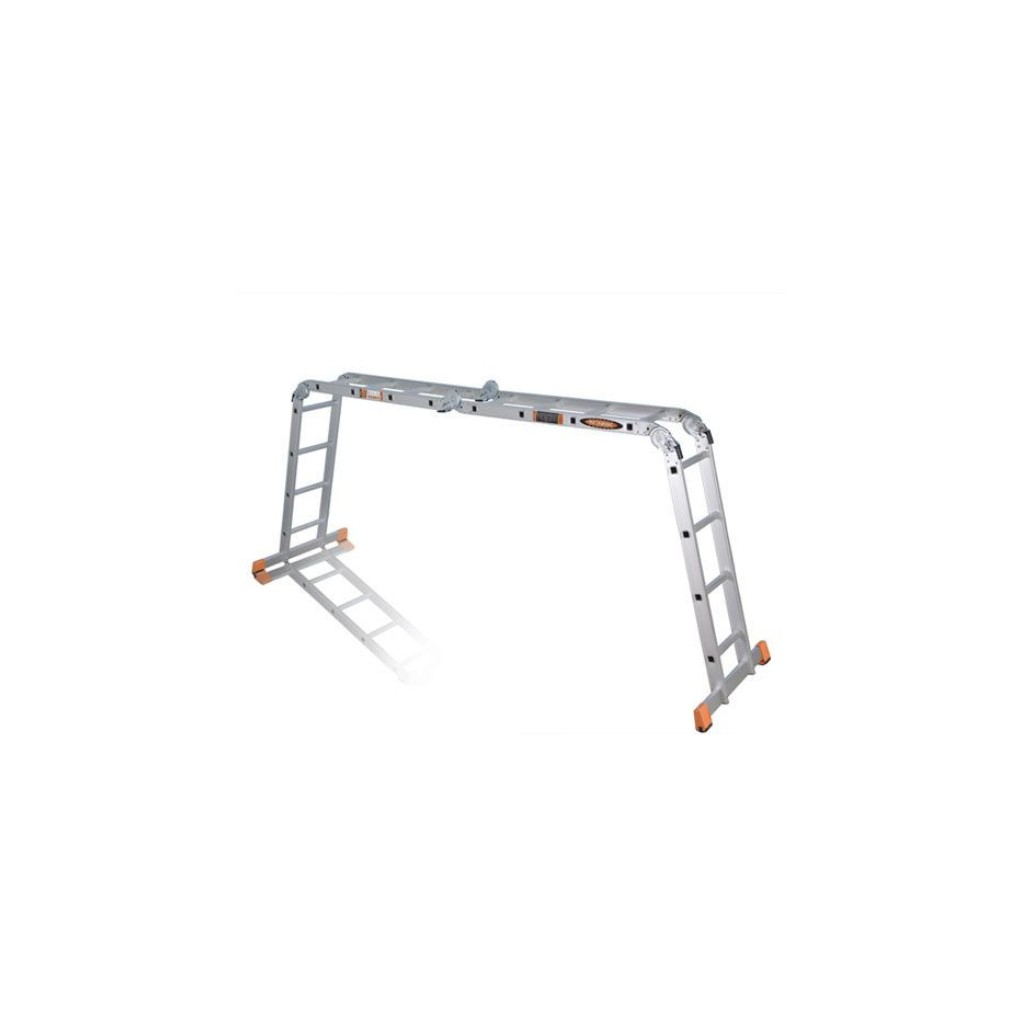 Лестница трансформер Эйфель Классик, алюминиевая, 2х5+2х6 ступени, 4 секции, нагрузка до 150 кг