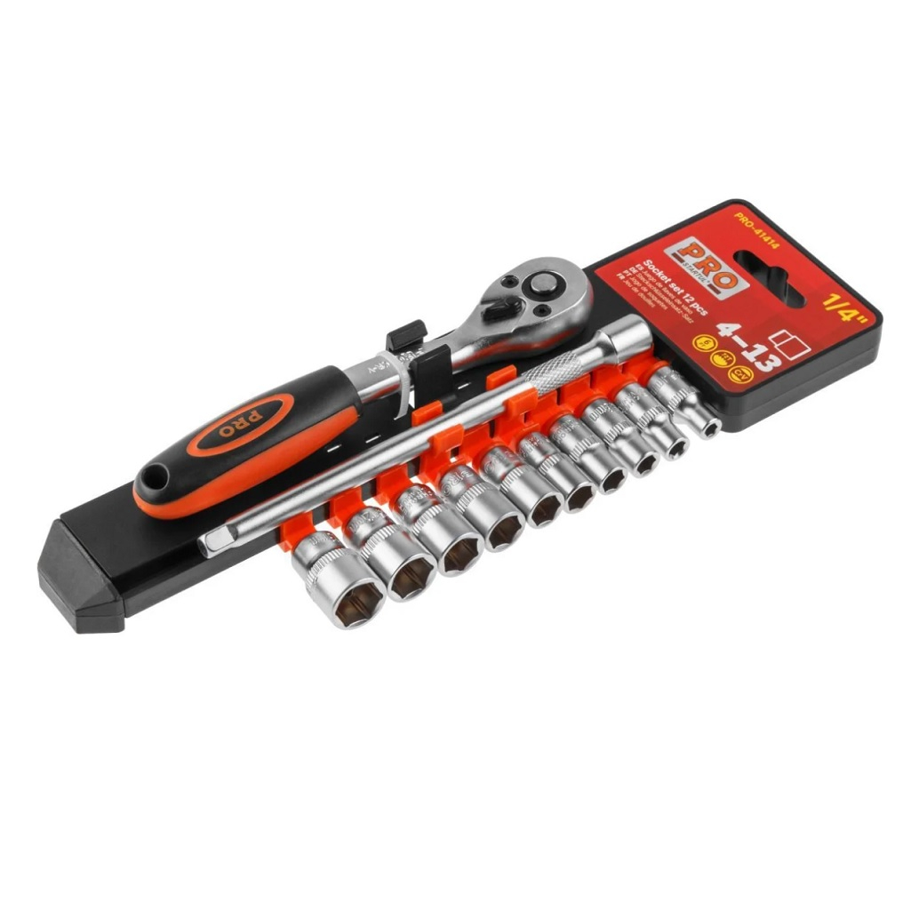 Набор головок Startul PRO-41414, магнитный держатель, закаленные рабочие грани, 12 предметов