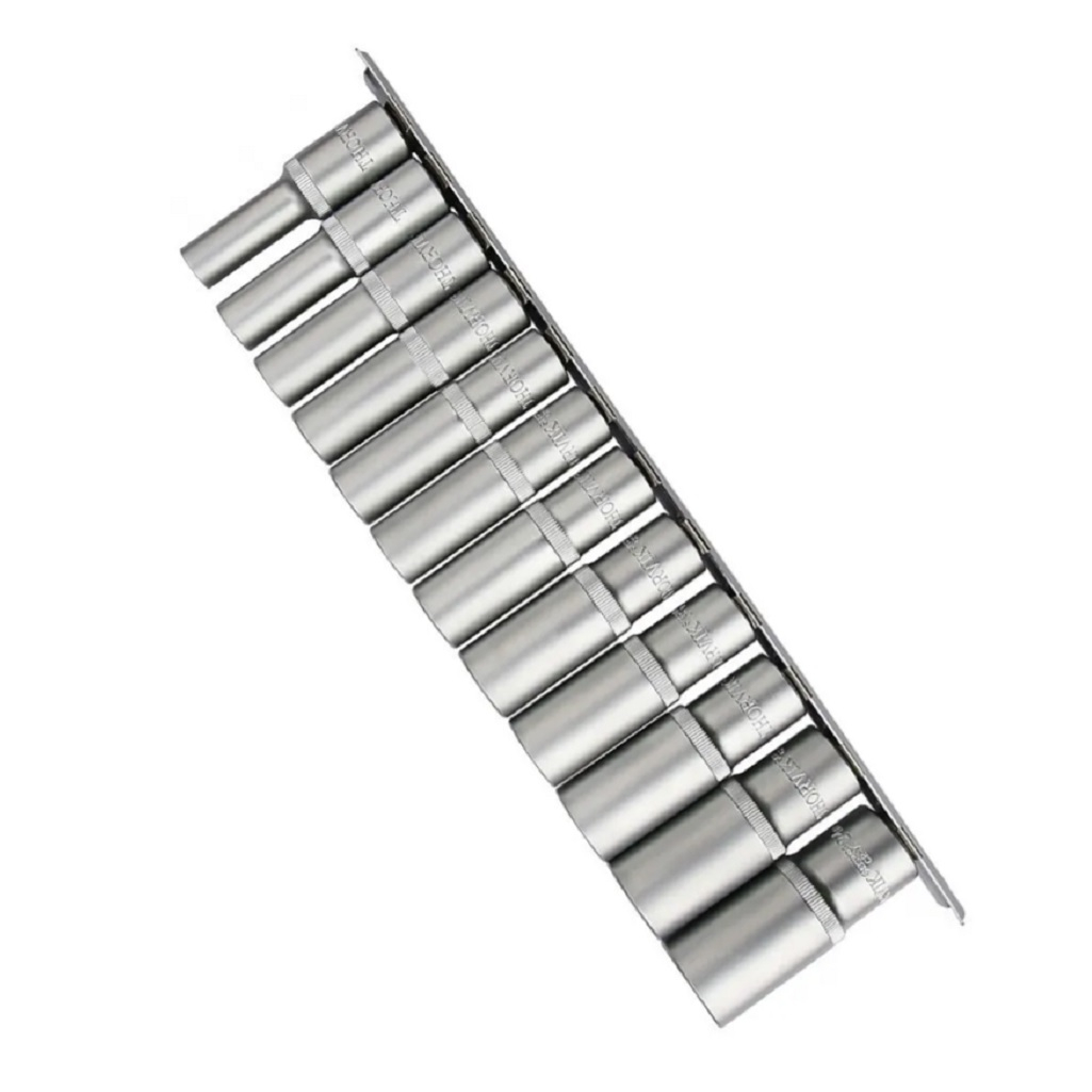 Набор головок глубоких Thorvik S13S2112SM, универсальный, 10-24 мм, 12 предметов