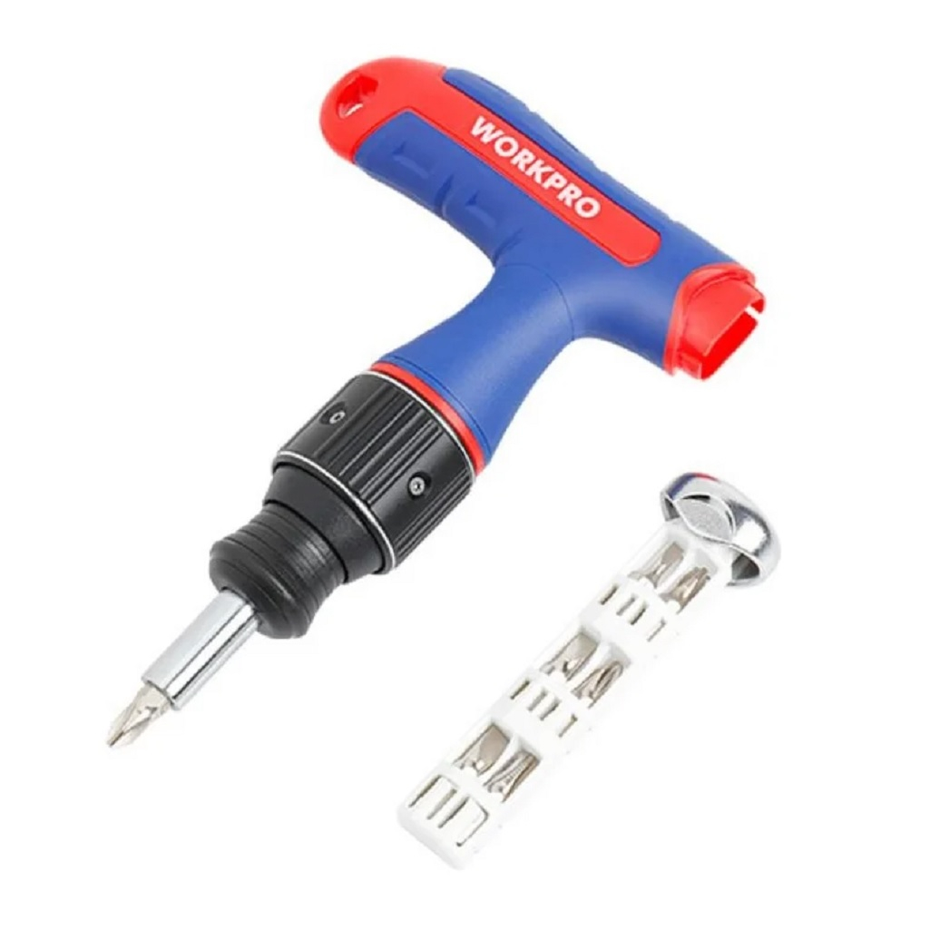 Отвертка универсальная Workpro WP221072 с Т-образной ручкой, 7 в 1