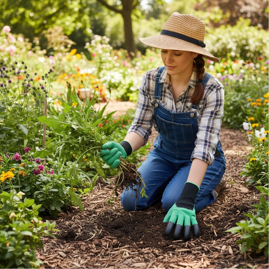 Перчатки землекопа Palisad 67748, садово-строительные, с когтями