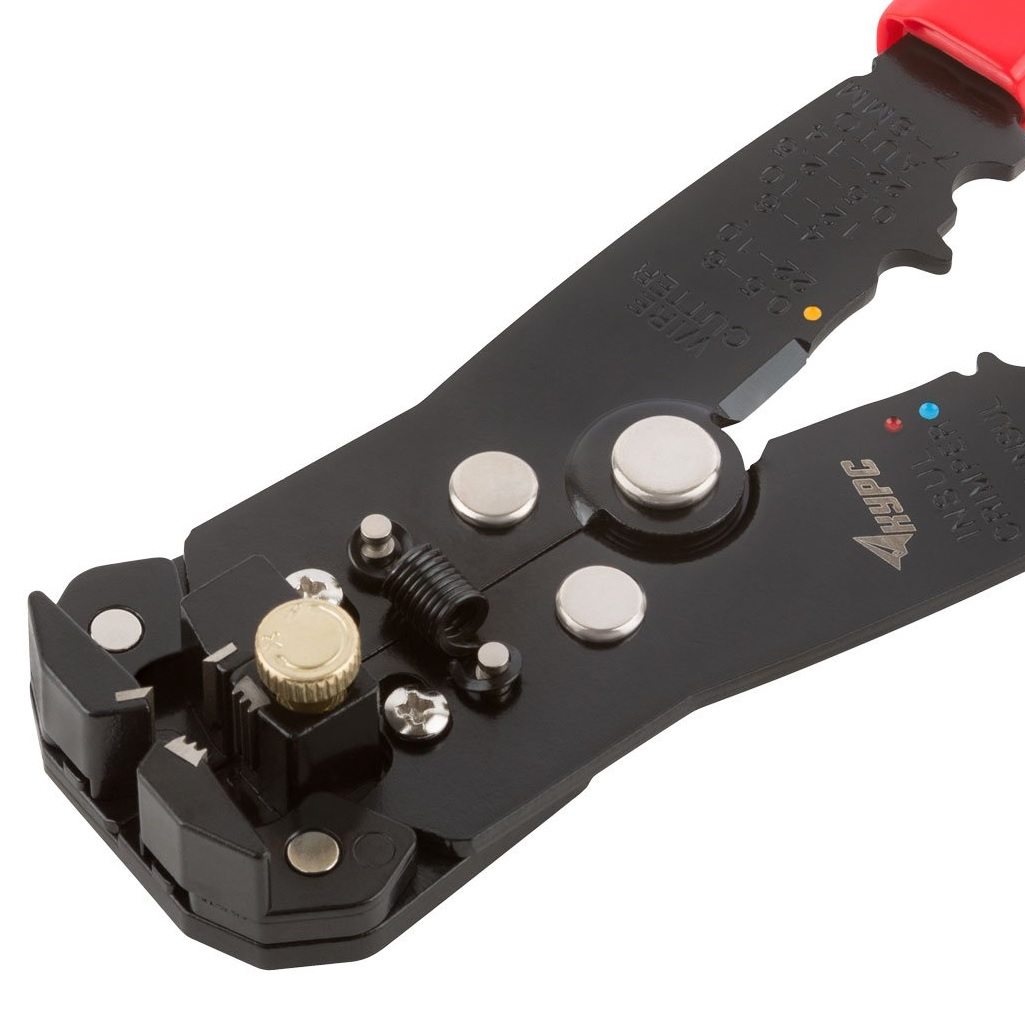 Клещи - автомат для зачистки изоляции Курс 60029, диаметр 0.2-6.0 мм, 205 мм, обжим