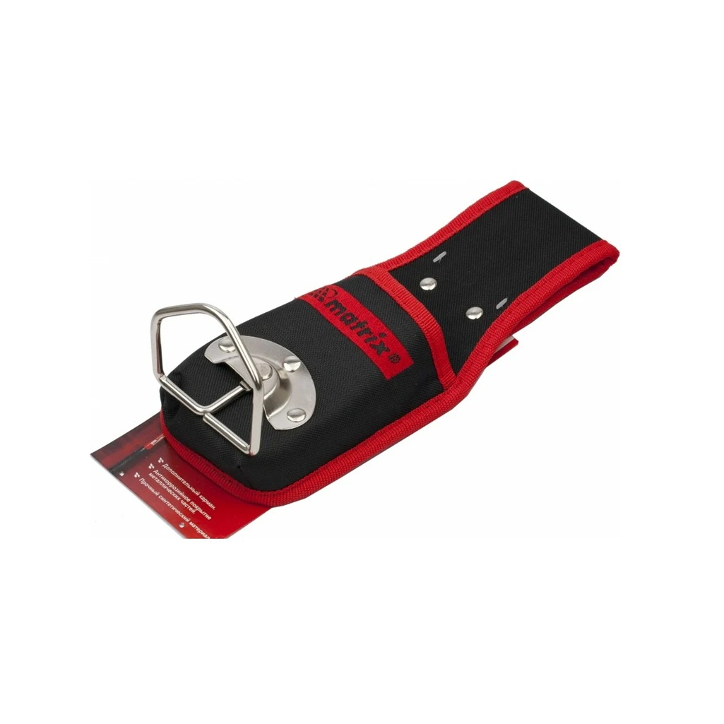 Держатель молотка поясной Matrix 90244 шарнирный, полиэстер, 105х225 мм