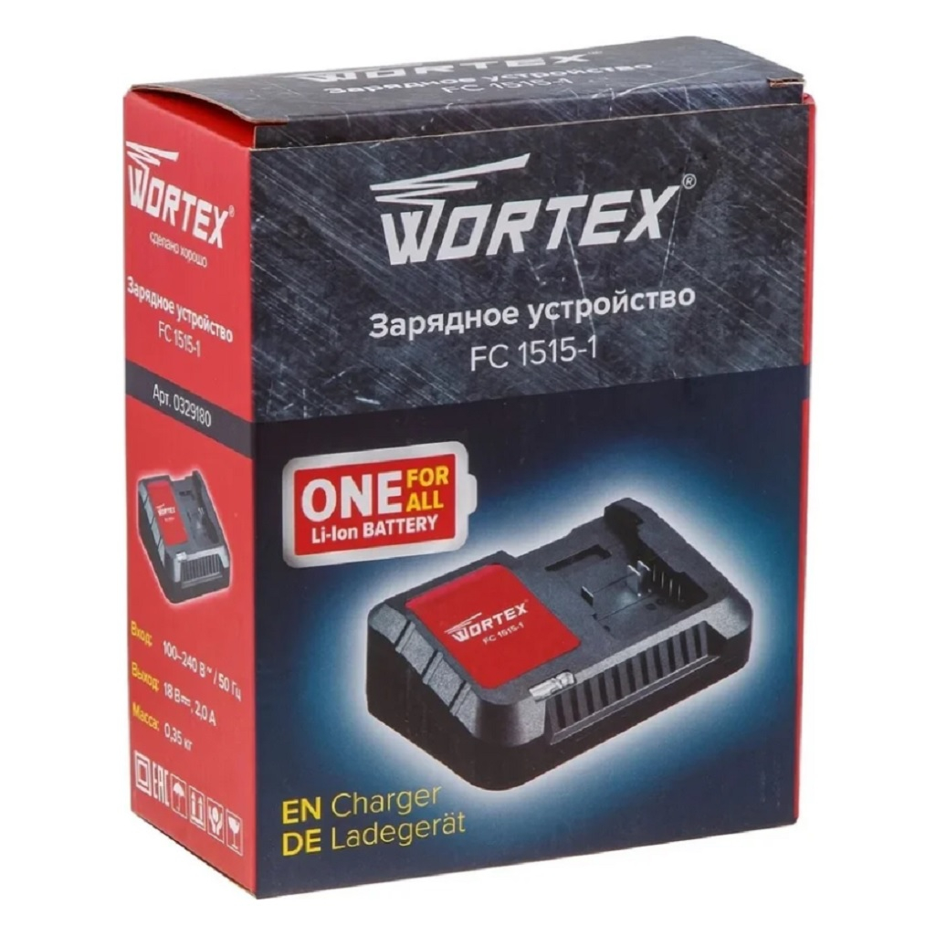 Зарядное устройство Wortex FC 1515-1, 0329180, Li-ion, 18В, 2.0A