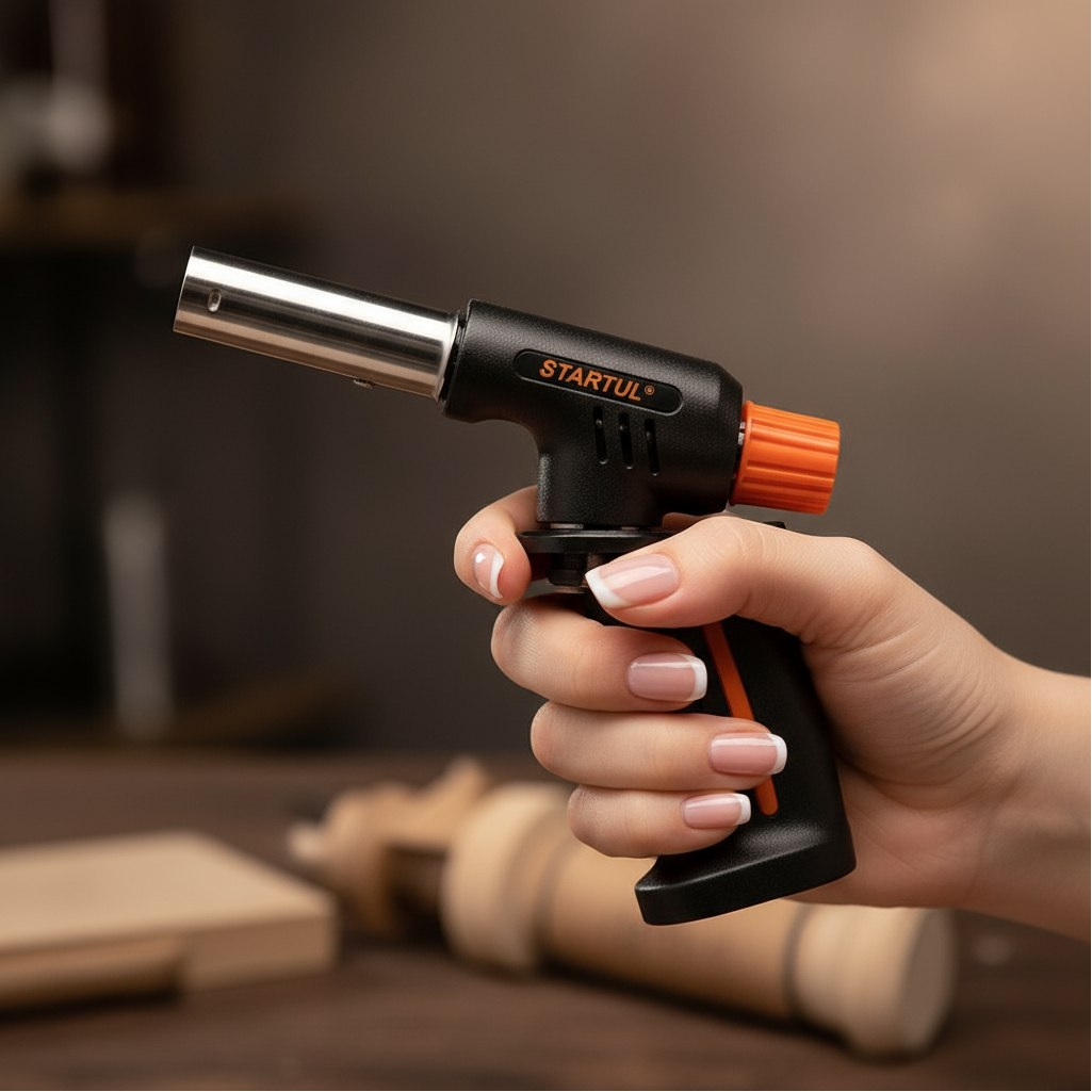 Горелка газовая Startul ST1560-01, пьезоподжиг, расход топлива 80 г в час