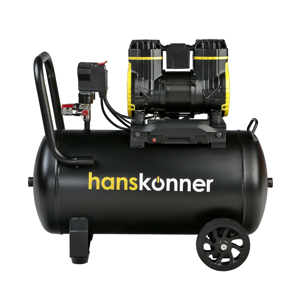 Компрессор безмасляный Hanskonner HAC501, 1.5 кВт, ресивер 50 л, 240 л/мин
