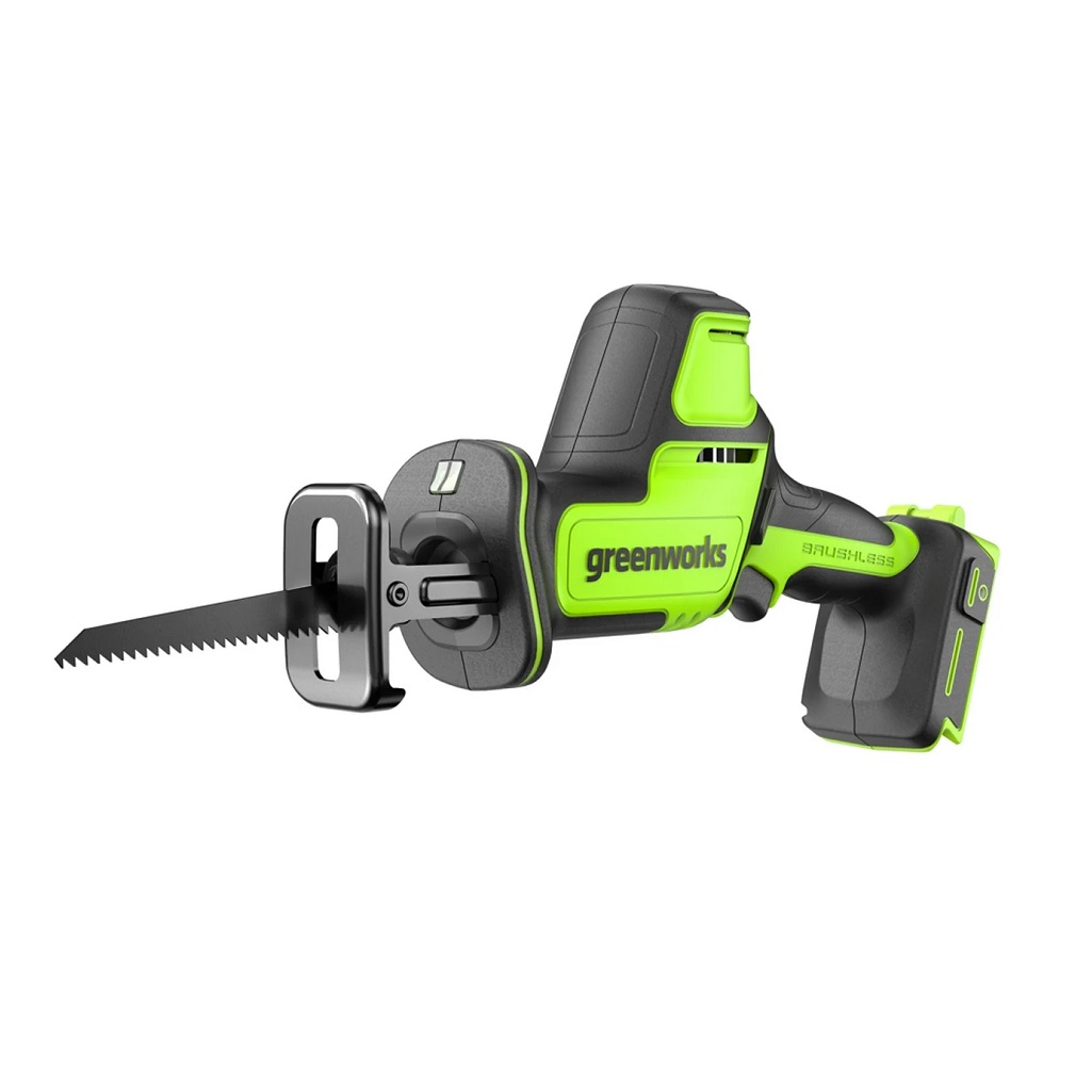 Пила сабельная аккумуляторная Greenworks GPT-CRS-25, 24В, 1 акк. х 4.0 Ah + зарядное устройство