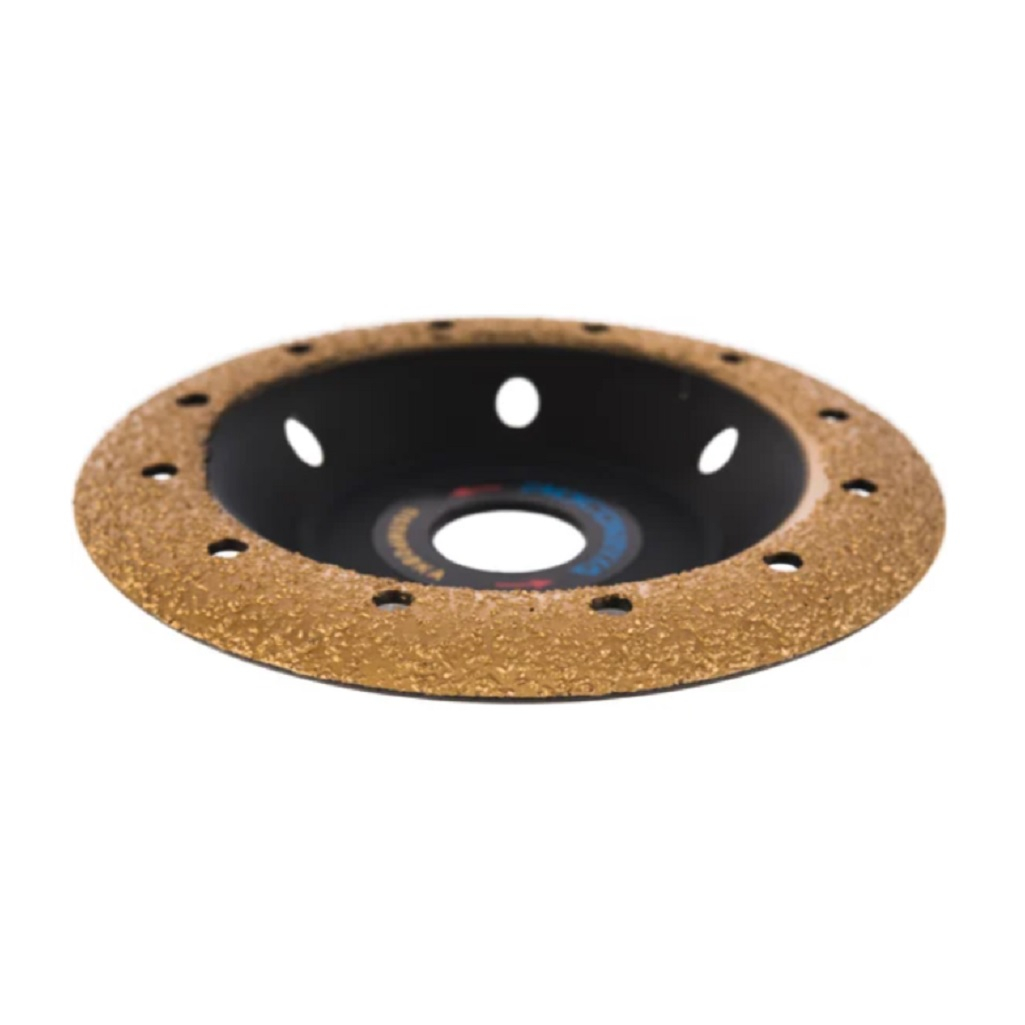 Чашка шлифовальная Росомаха 212240, прямая , d 125 мм, с твердосплавным напылением, Р 32, для УШМ