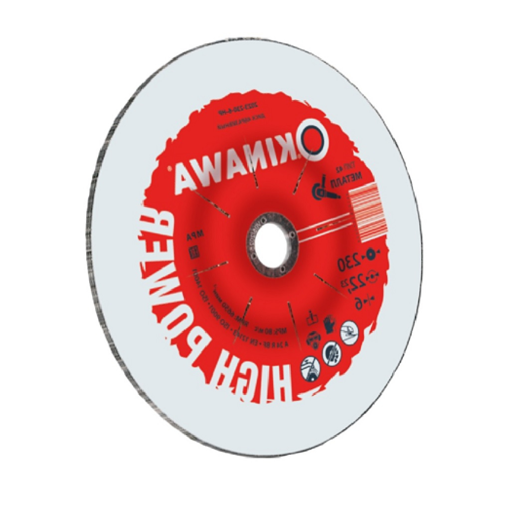 Диск зачистной Okinawa 2023-230-6-HP 6х22х230 мм, эргономичная посадка, чистая обработка