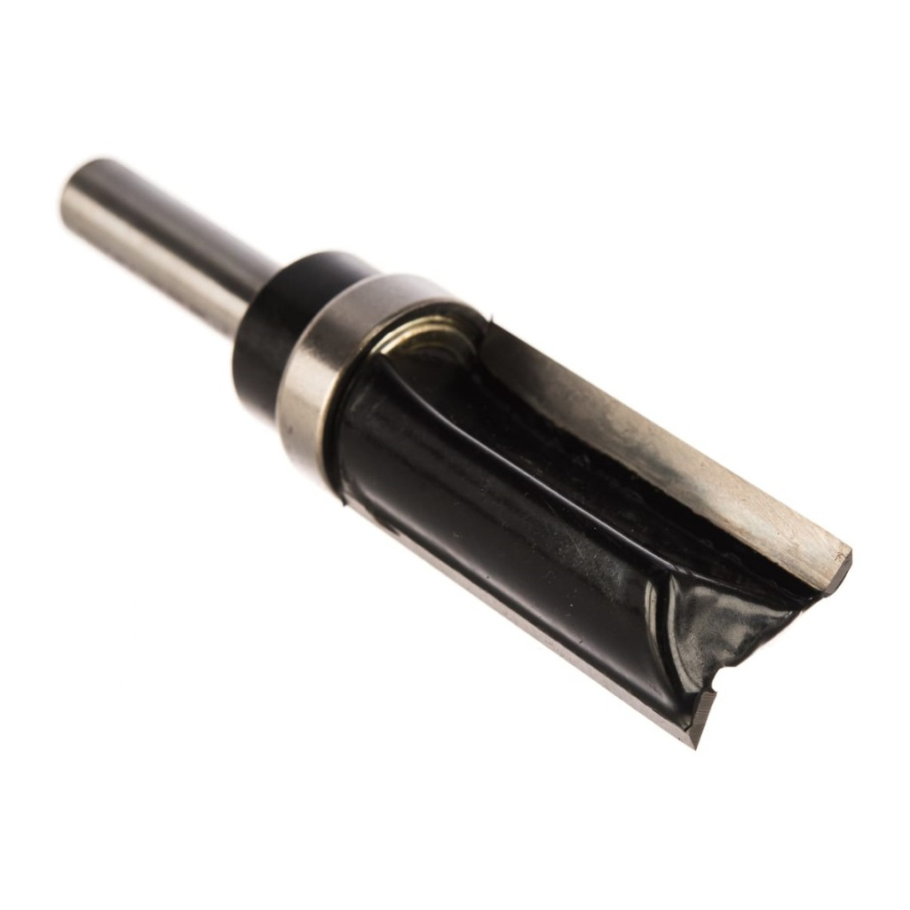 Фреза  концевая Росомаха d8 мм, D19 мм, H40 мм, кромочная прямая, с верхним подшипником, 802104