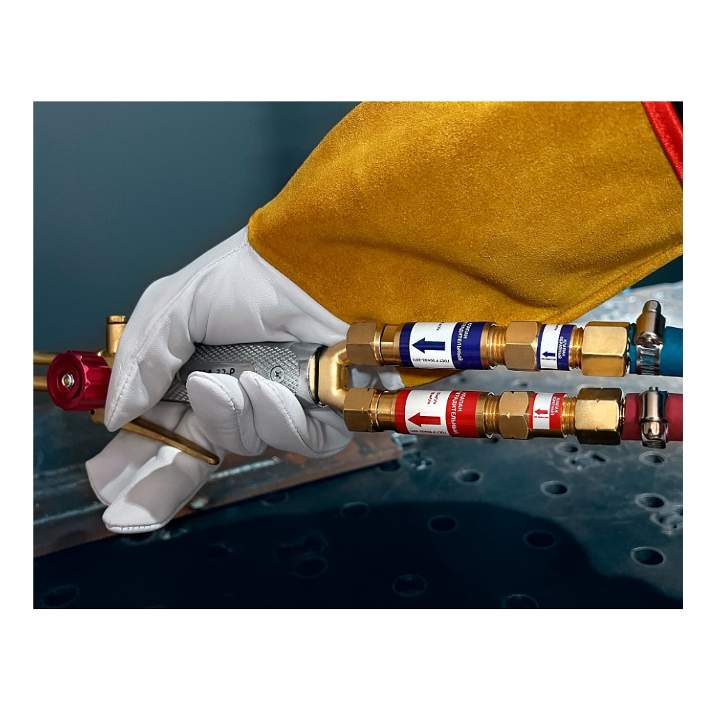 Клапан Сварог огнепреградительный горючий газ, КОГ, резак, горелка, 101230