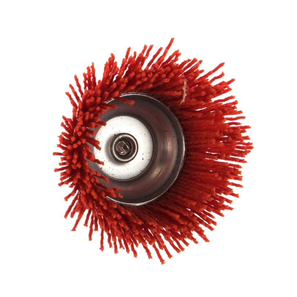 Корщетка-чашка нейлоновая FIT 38627, для дрелей, хвостовик 6 мм, диаметр 75 мм