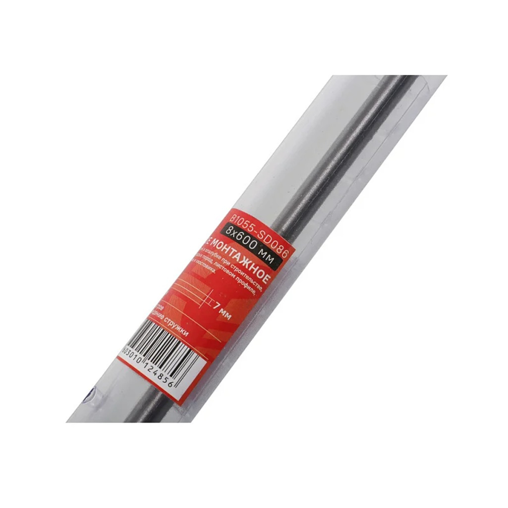 Сверло опалубочное Боекомплект B1055-SD086, сталь, 8х8х600 мм