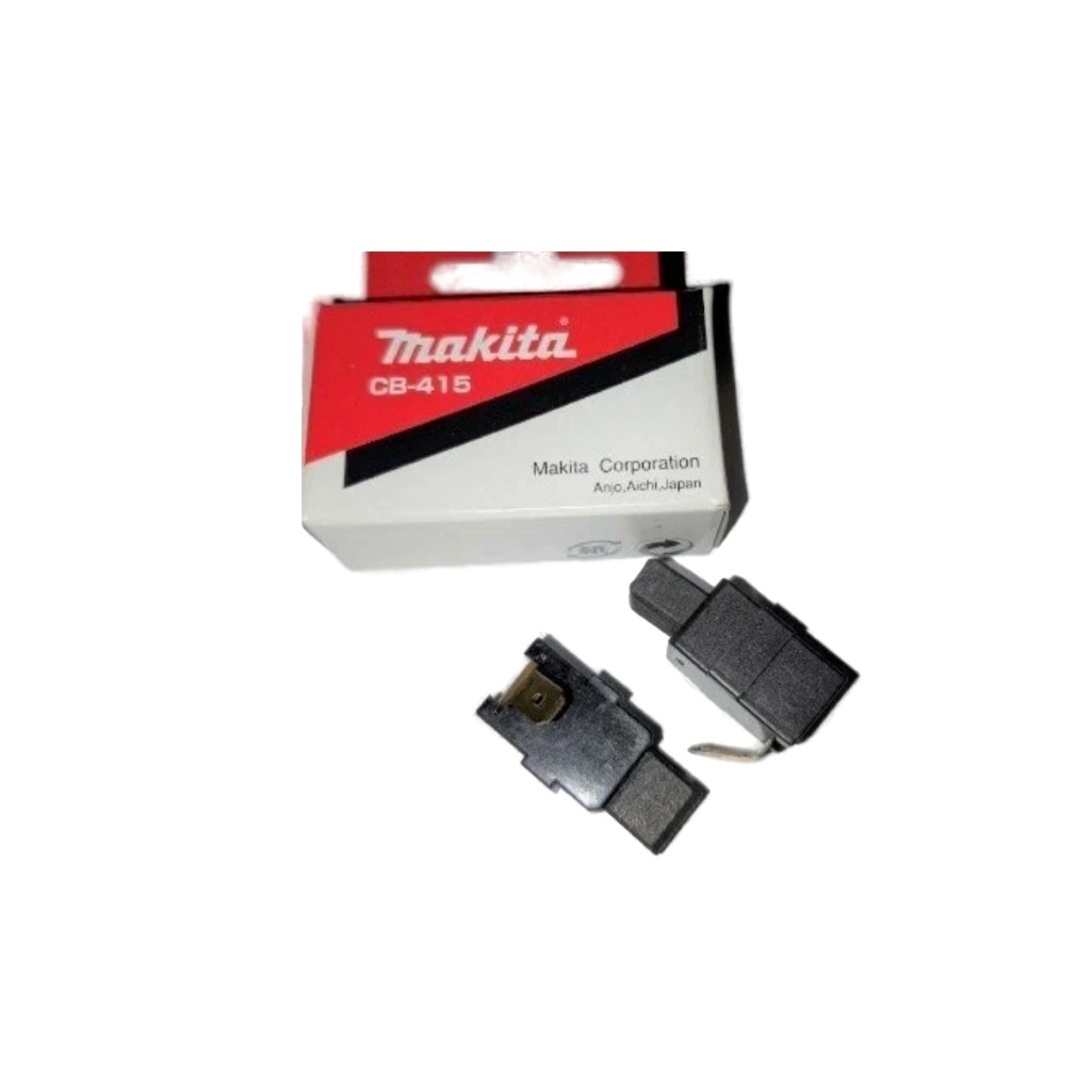 Щетки угольные Makita CB 415, 191950-1, графитовые, 6х8.9х8.7 мм, для УШМ, шуруповертов, дрелей