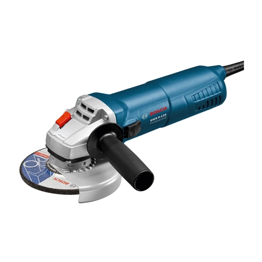 Угловая шлифовальная машина Bosch GWS 9-125, 900 Вт, 125 мм, М14, сдвижная клавиша, 0601396022