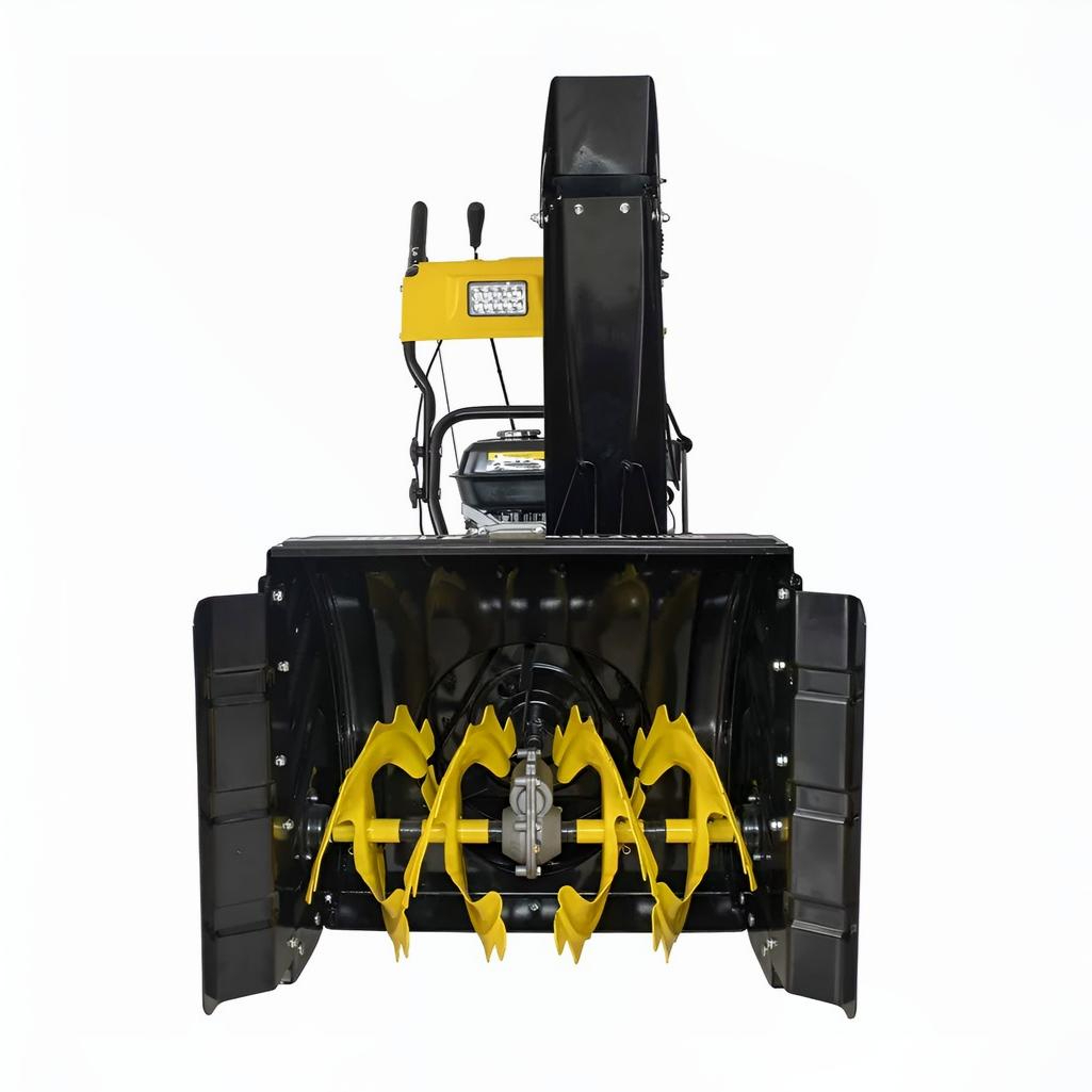 Снегоуборщик бензиновый Huter SGC 4100LX, двухступенчатый, металлический шнек, 5150 Вт