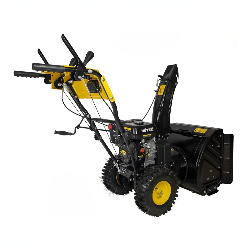 Снегоуборщик бензиновый Huter SGC 4100LX, двухступенчатый, металлический шнек, 5150 Вт