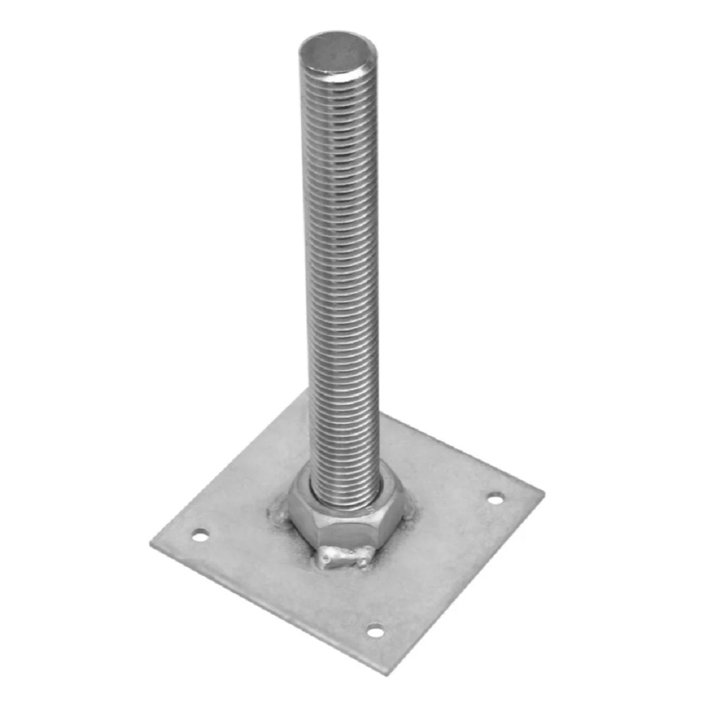 Анкер регулируемый по высоте Сибртех ARH24(100), оцинкованный, 24х100 мм 