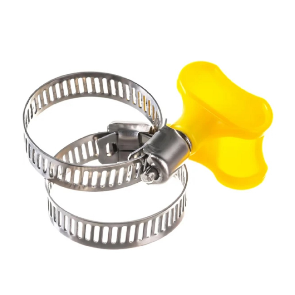 Хомут-бабочка червячный Park 101194, нержавеющая сталь, 20-32 мм, в упаковке 2 штуки